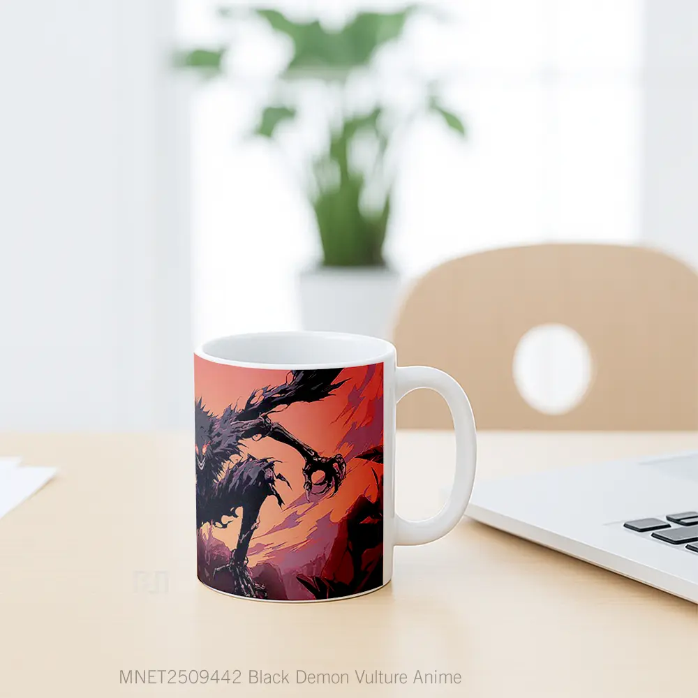 Black Demon Vulture Anime Mug MNET2509442 - All-side / Desain