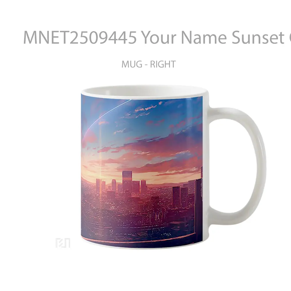 Your Name Sunset Cityscape Mug MNET2509445