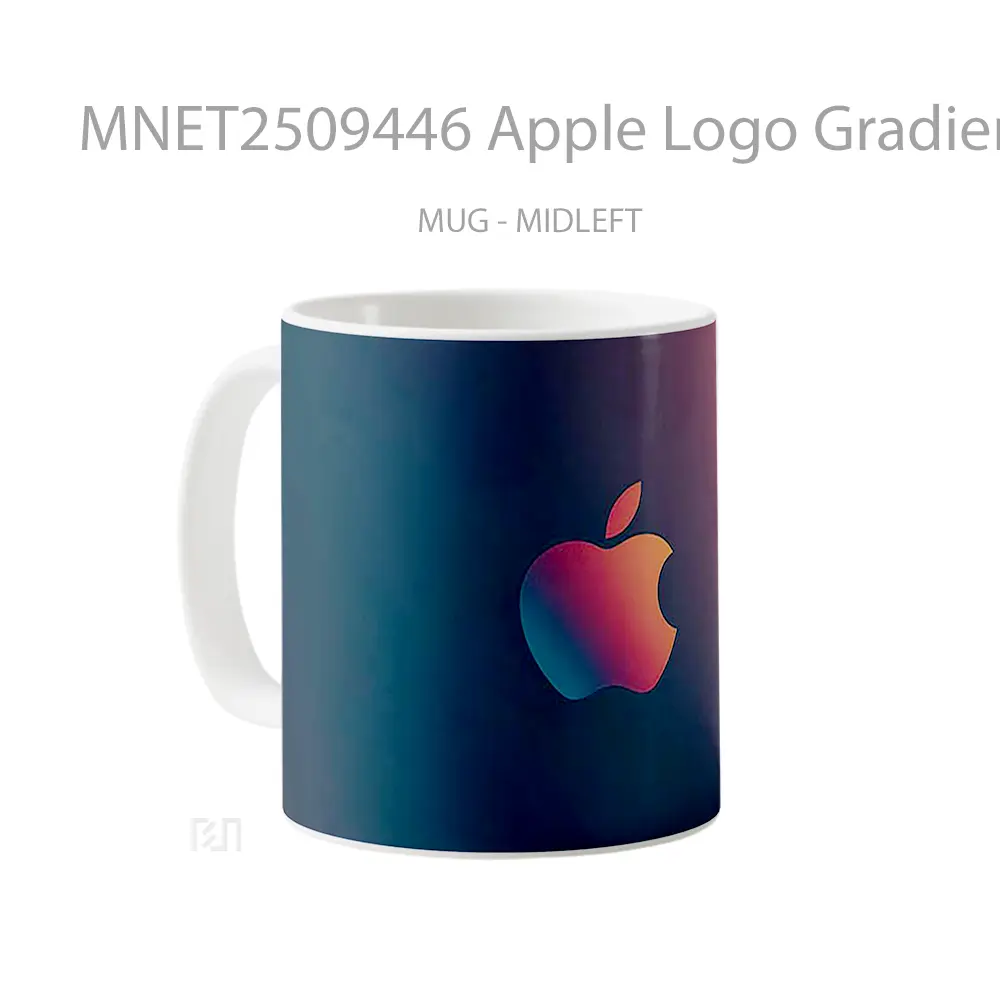 Apple Logo Gradient Mug MNET2509446 - All-side / Desain