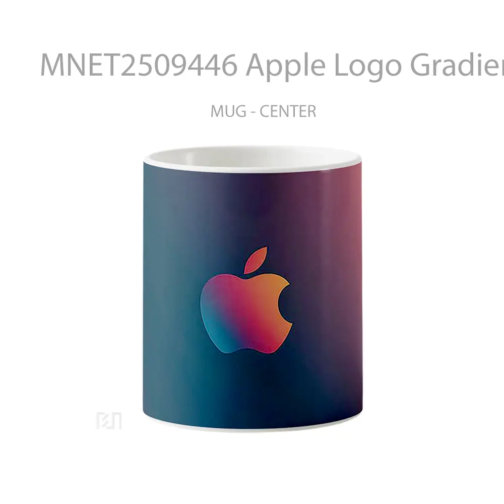 Apple Logo Gradient Mug MNET2509446 - All-side / Desain