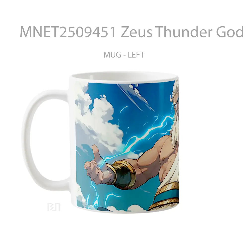 Zeus Thunder God Mythology Mug MNET2509451 - All-side / Desain