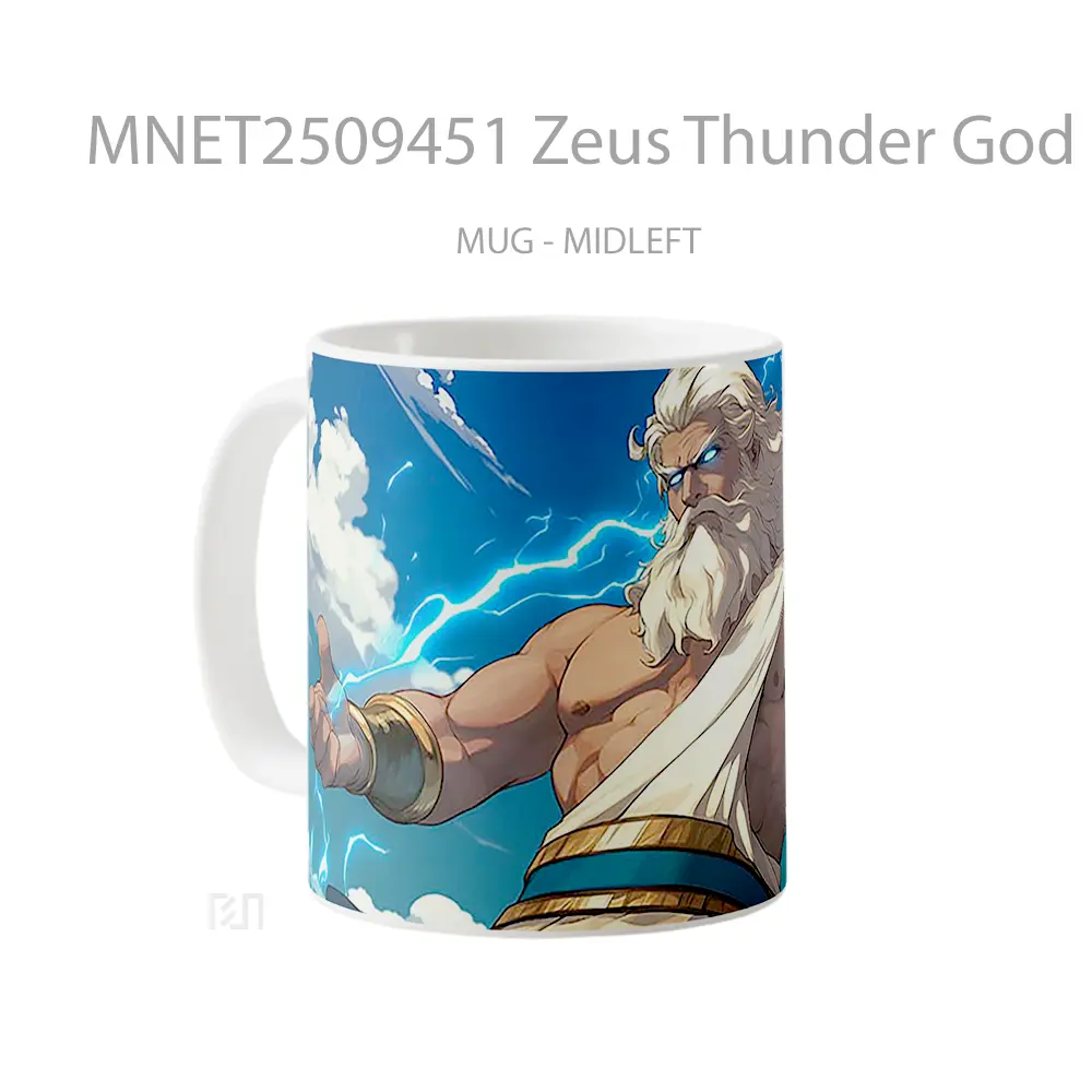Zeus Thunder God Mythology Mug MNET2509451 - All-side / Desain