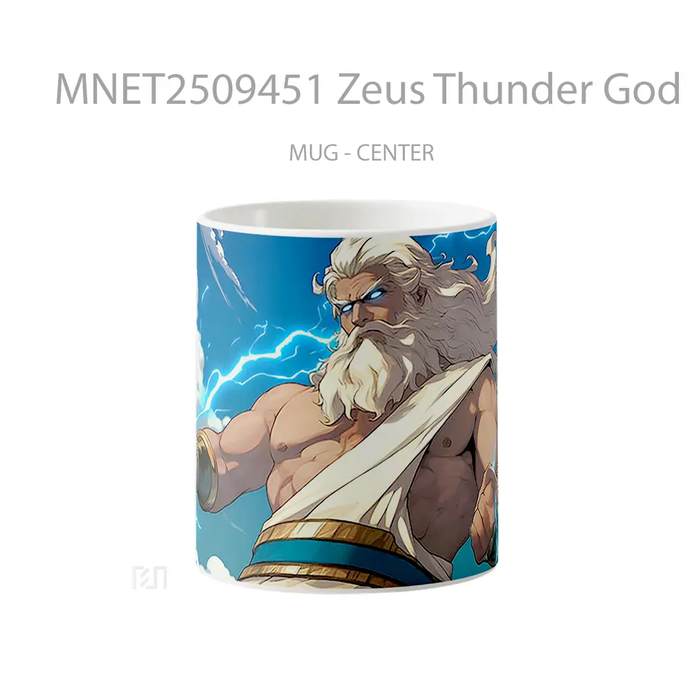 Zeus Thunder God Mythology Mug MNET2509451 - All-side / Desain