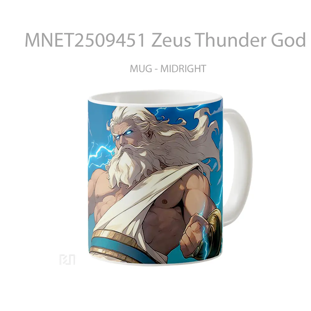 Zeus Thunder God Mythology Mug MNET2509451 - All-side / Desain