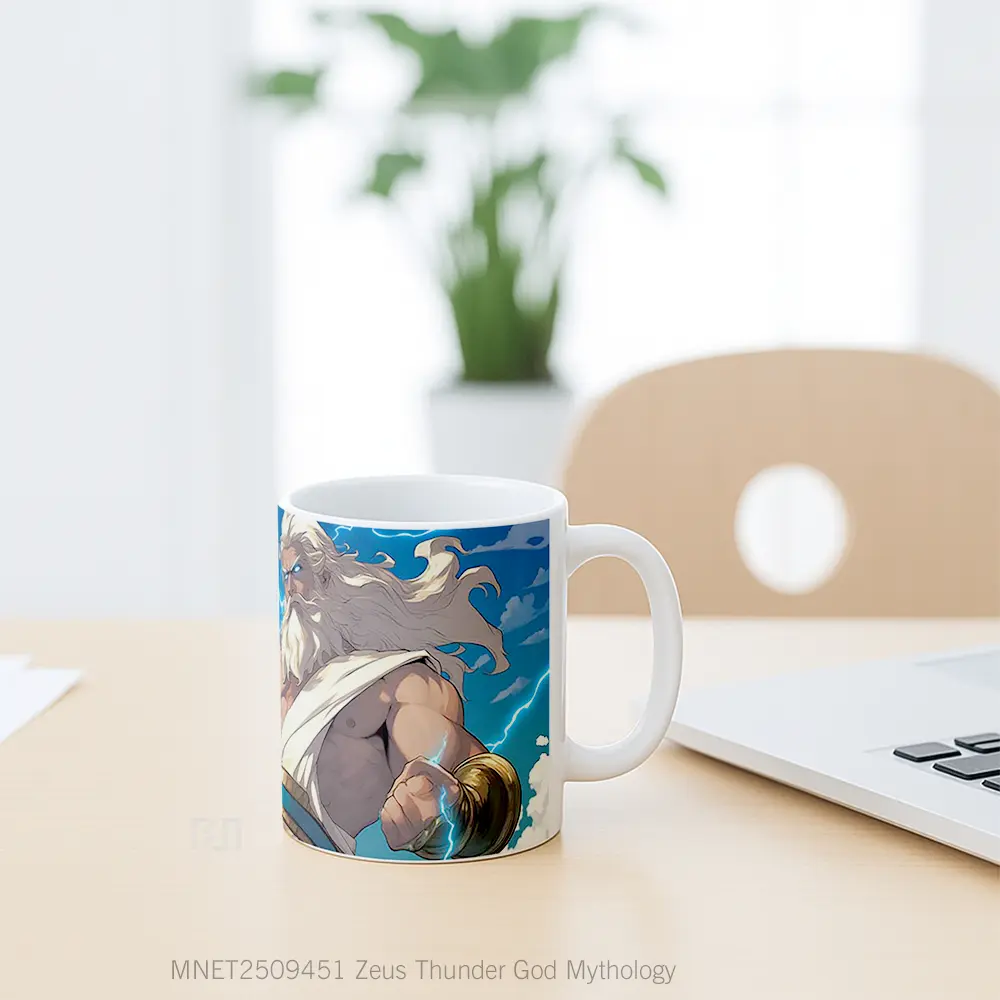 Zeus Thunder God Mythology Mug MNET2509451 - All-side / Desain