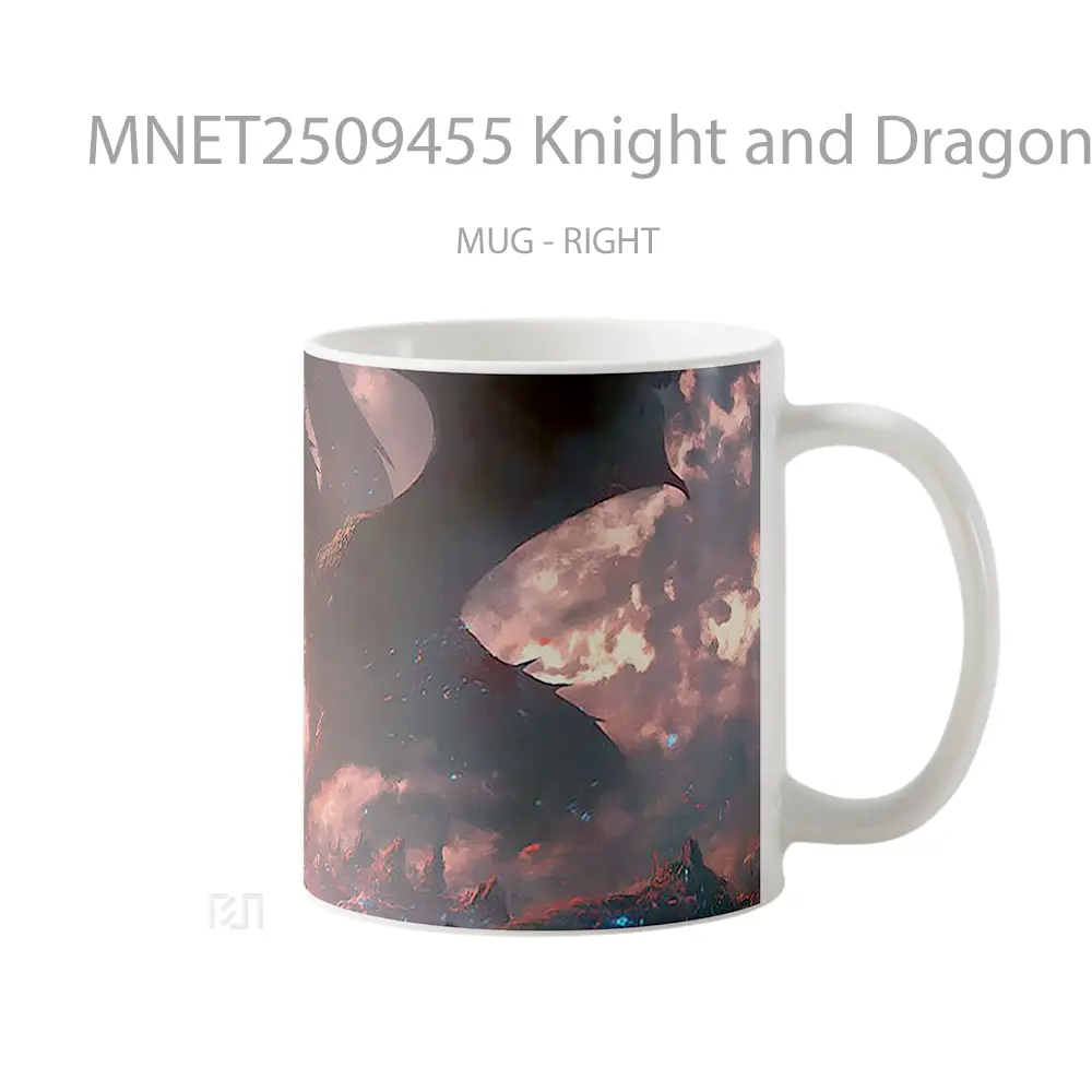Knight And Dragon Battle Mug MNET2509455