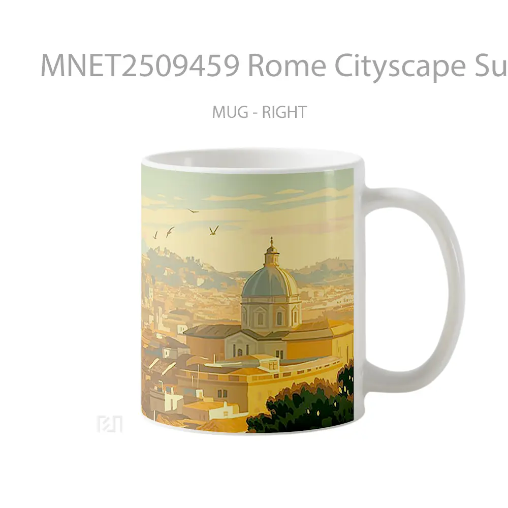Rome Cityscape Sunset Mug MNET2509459