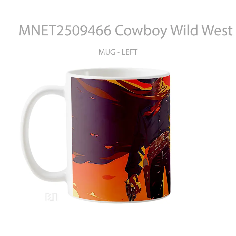 Cowboy Wild West Red Mug MNET2509466 - All-side / Desain