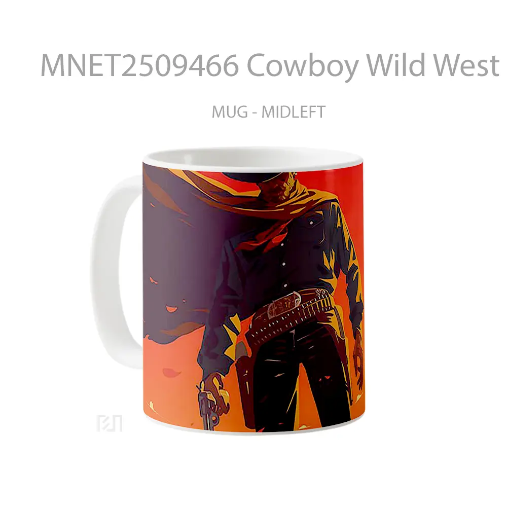 Cowboy Wild West Red Mug MNET2509466 - All-side / Desain