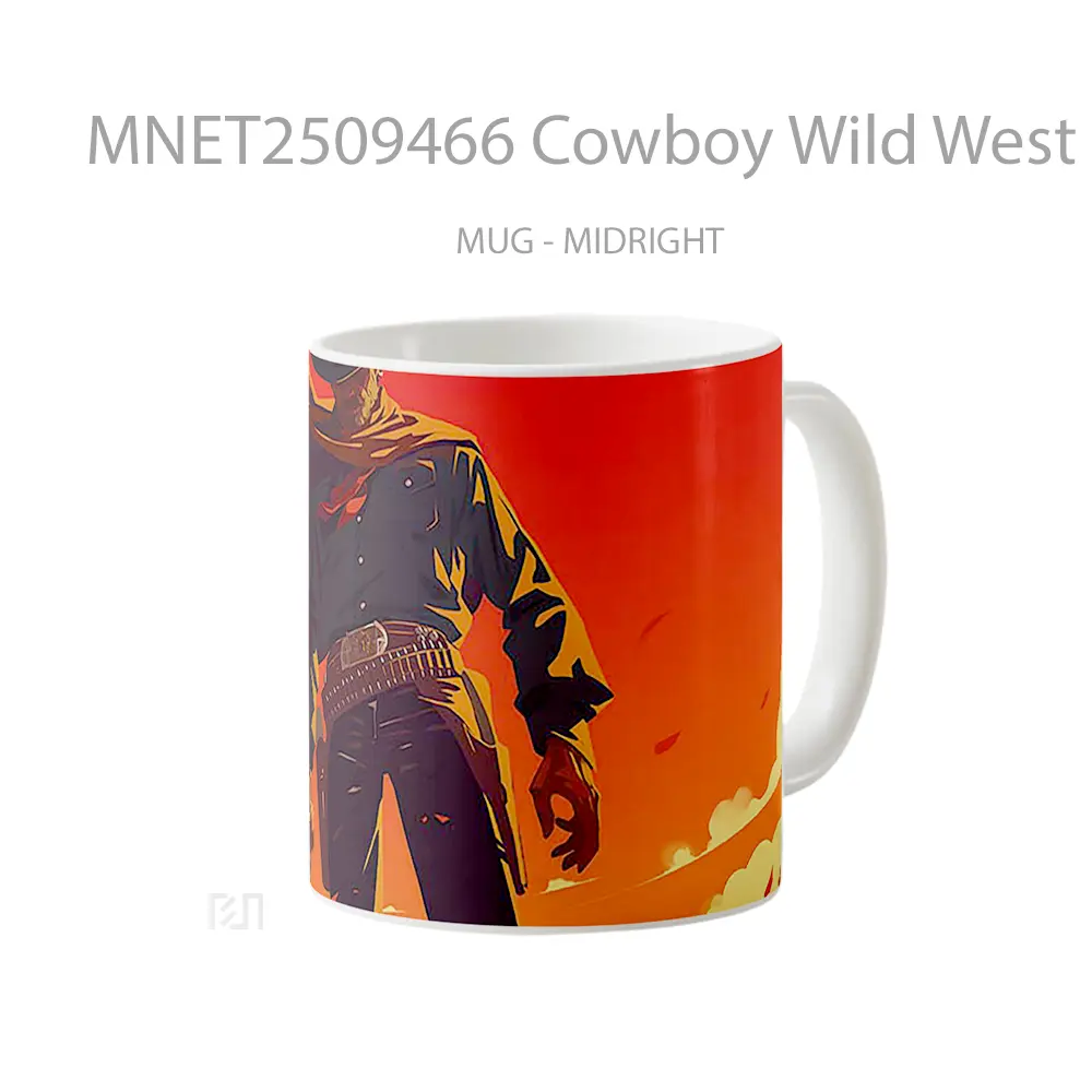 Cowboy Wild West Red Mug MNET2509466 - All-side / Desain