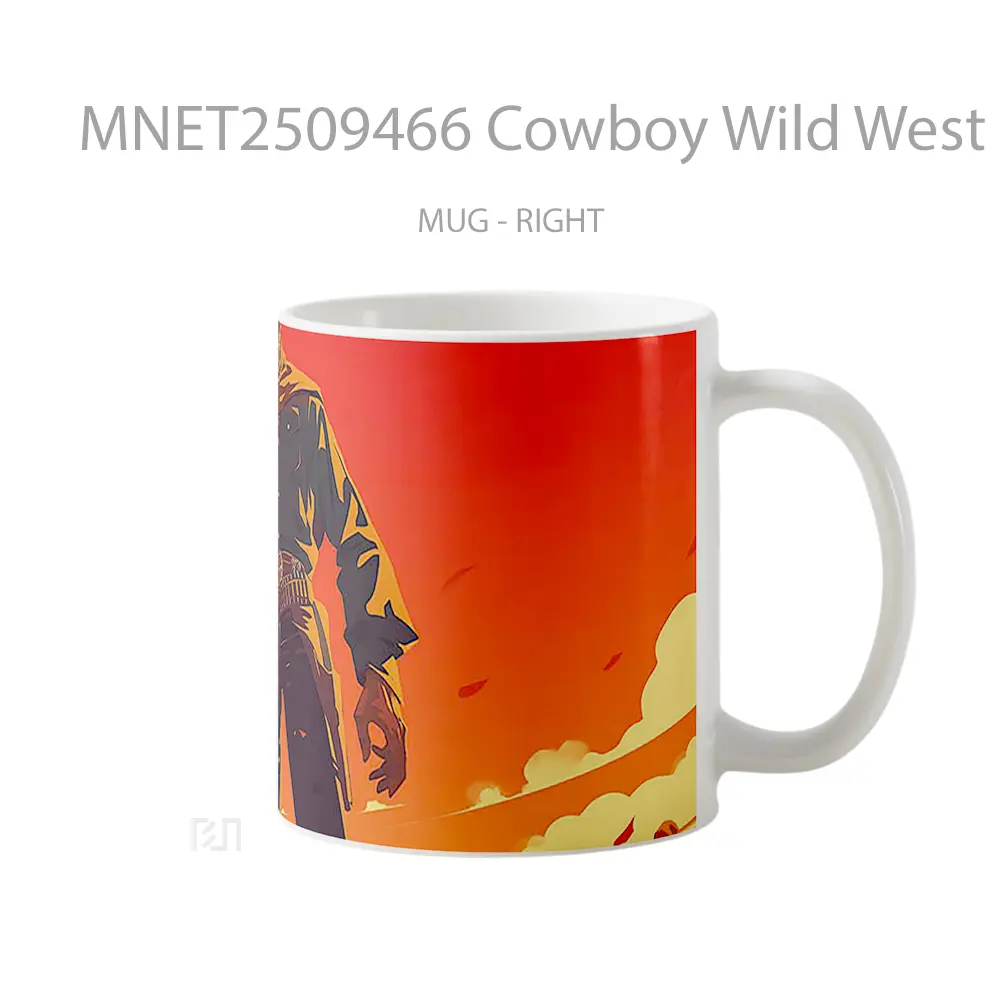 Cowboy Wild West Red Mug MNET2509466