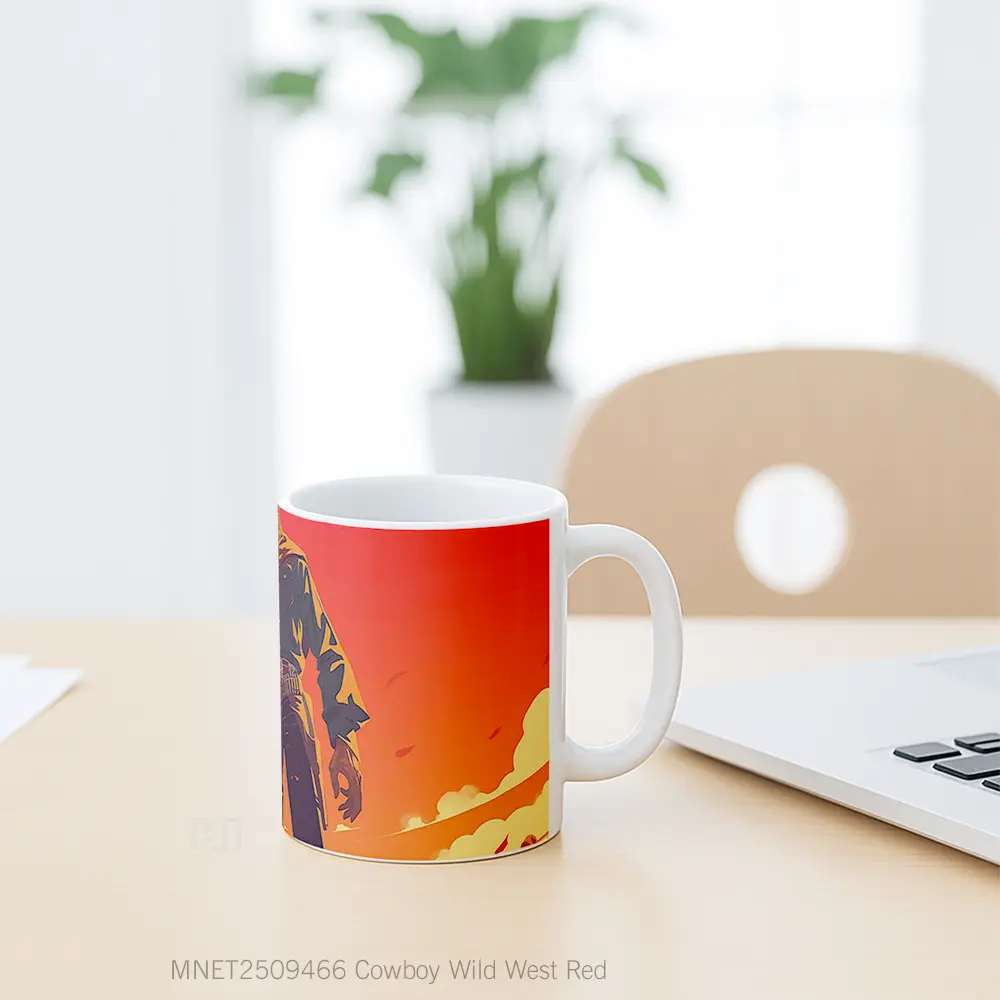 Cowboy Wild West Red Mug MNET2509466 - All-side / Desain