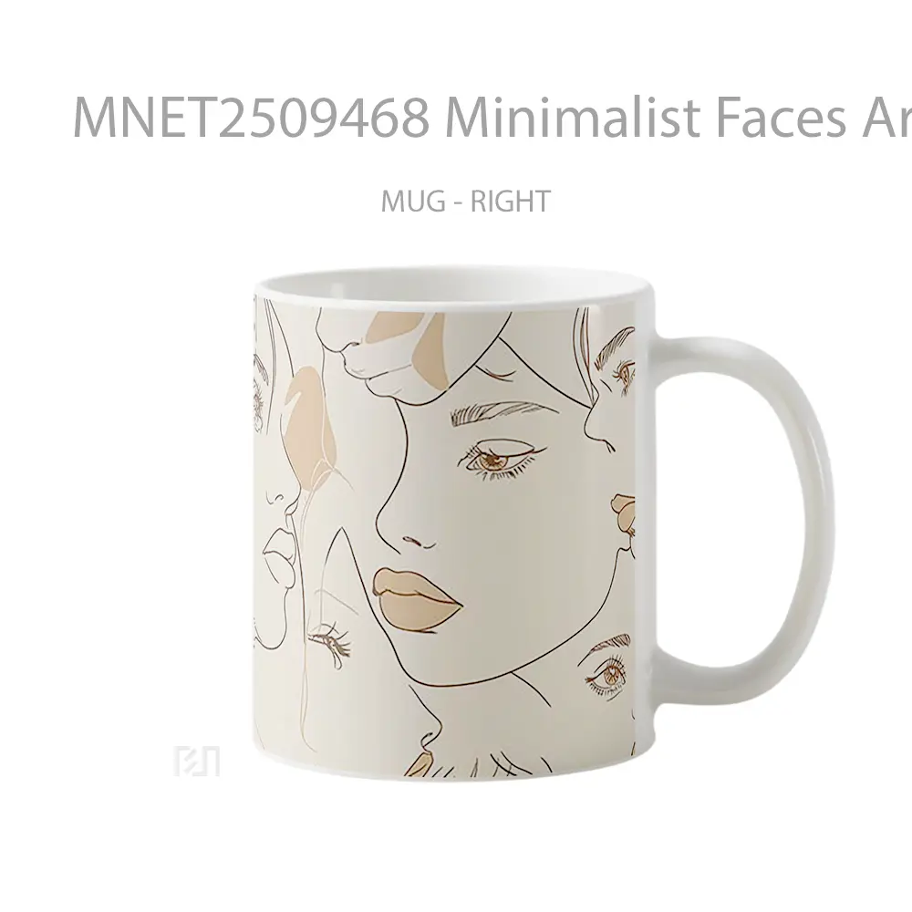 Minimalist Faces Artistic Mug MNET2509468