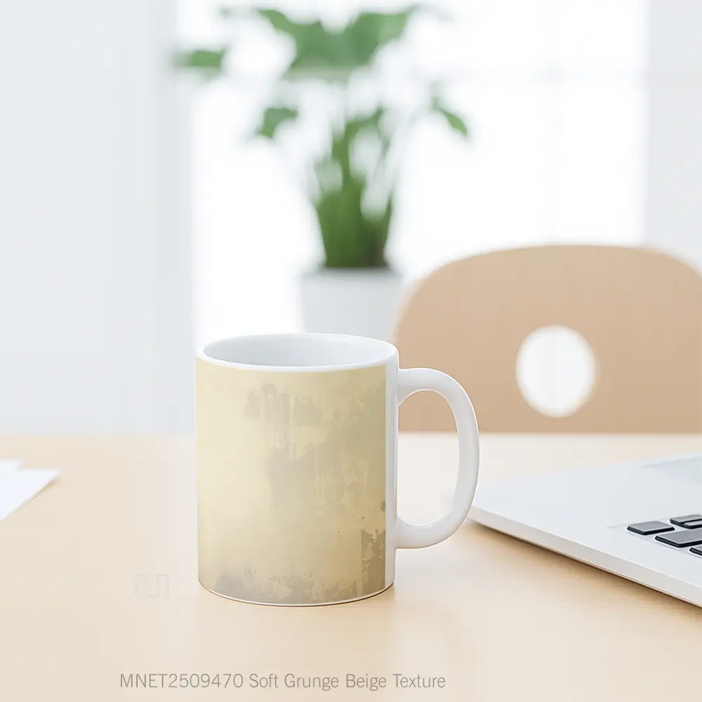 Soft Grunge Beige Texture Mug MNET2509470 - All-side / Desain