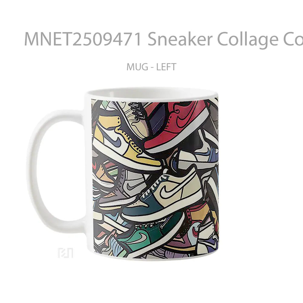 Sneaker Collage Colorful Mug MNET2509471 - All-side / Desain