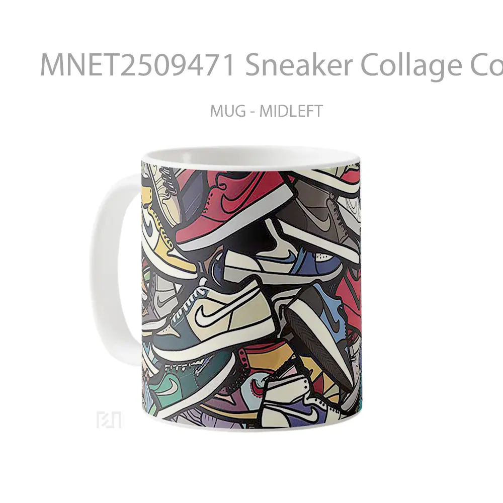 Sneaker Collage Colorful Mug MNET2509471 - All-side / Desain