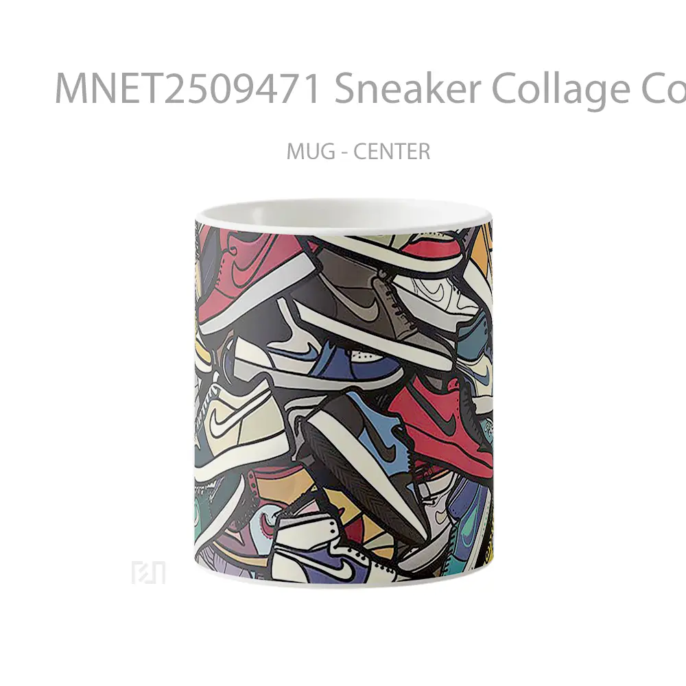 Sneaker Collage Colorful Mug MNET2509471 - All-side / Desain