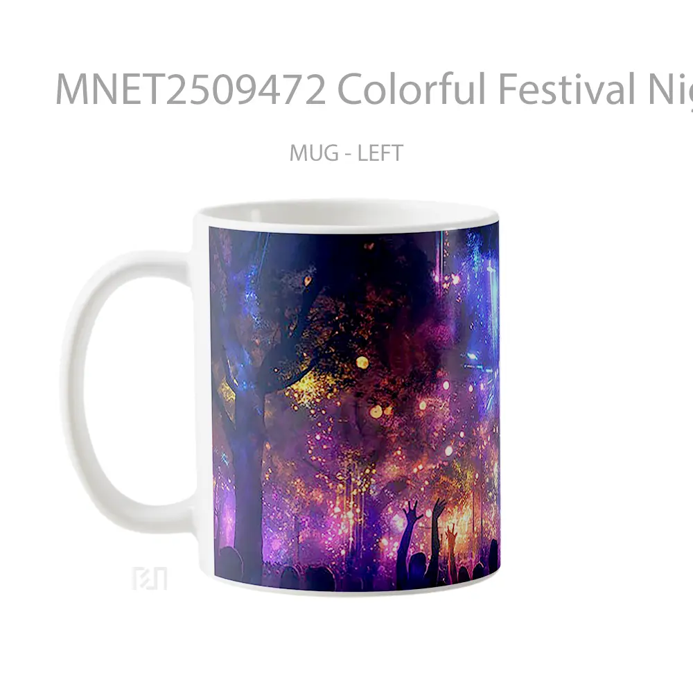 Colorful Festival Night Party Mug MNET2509472 - All-side / Desain