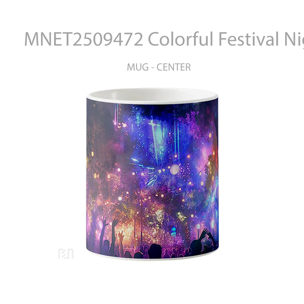 Colorful Festival Night Party Mug MNET2509472 - All-side / Desain