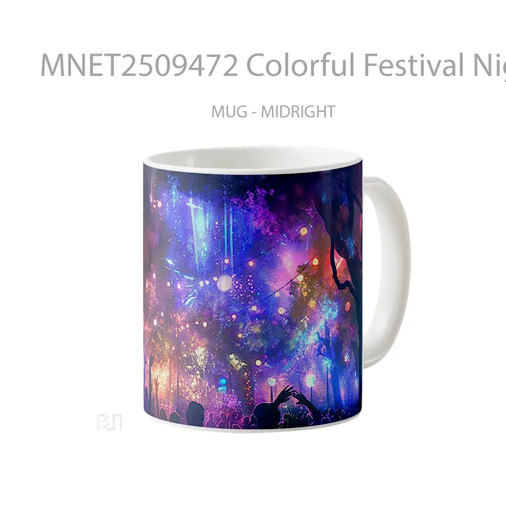 Colorful Festival Night Party Mug MNET2509472 - All-side / Desain