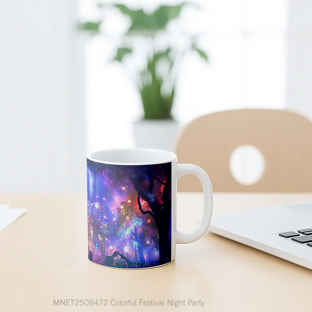 Colorful Festival Night Party Mug MNET2509472 - All-side / Desain