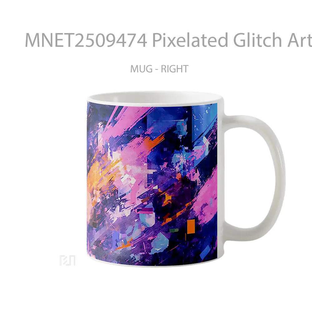 Pixelated Glitch Art Mug MNET2509474