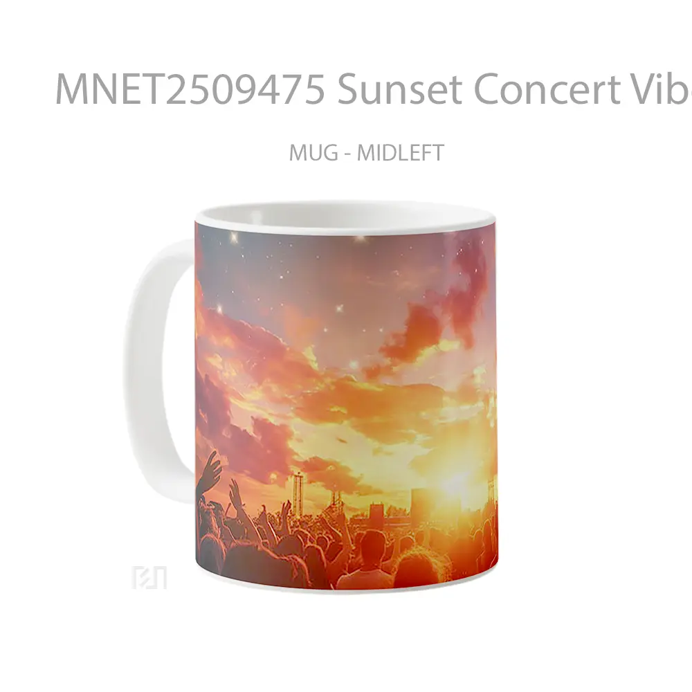 Sunset Concert Vibes Mug MNET2509475 - All-side / Desain