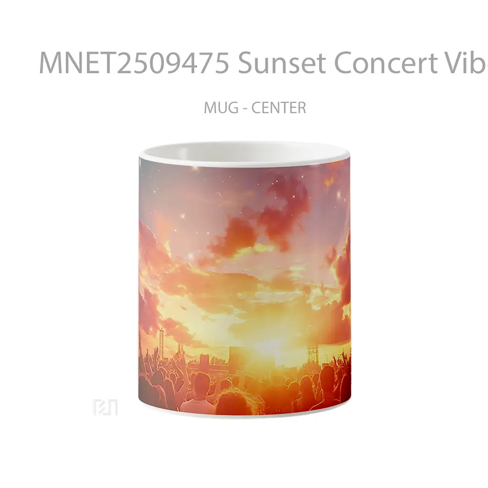 Sunset Concert Vibes Mug MNET2509475 - All-side / Desain