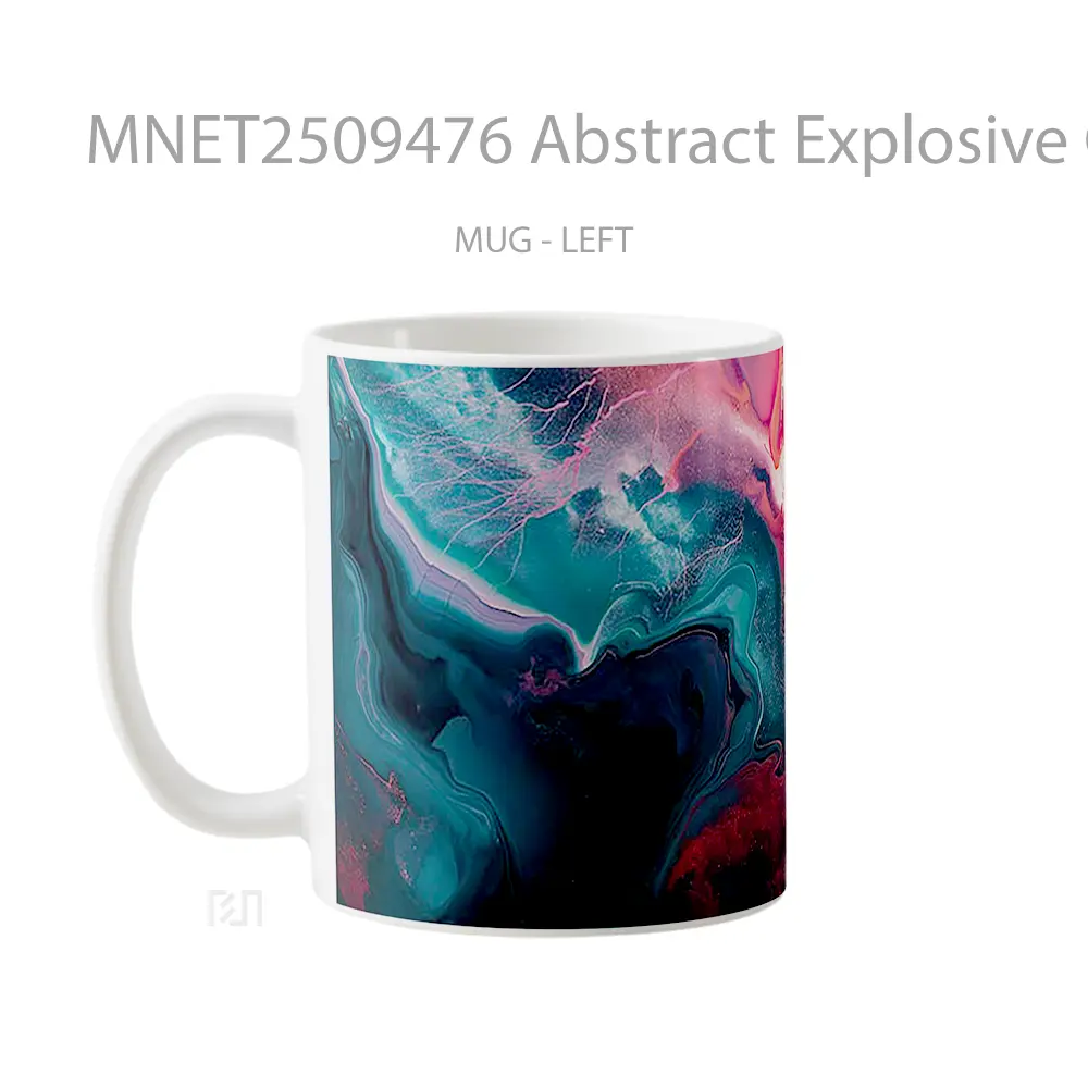 Abstract Explosive Colors Mug MNET2509476 - All-side / Desain