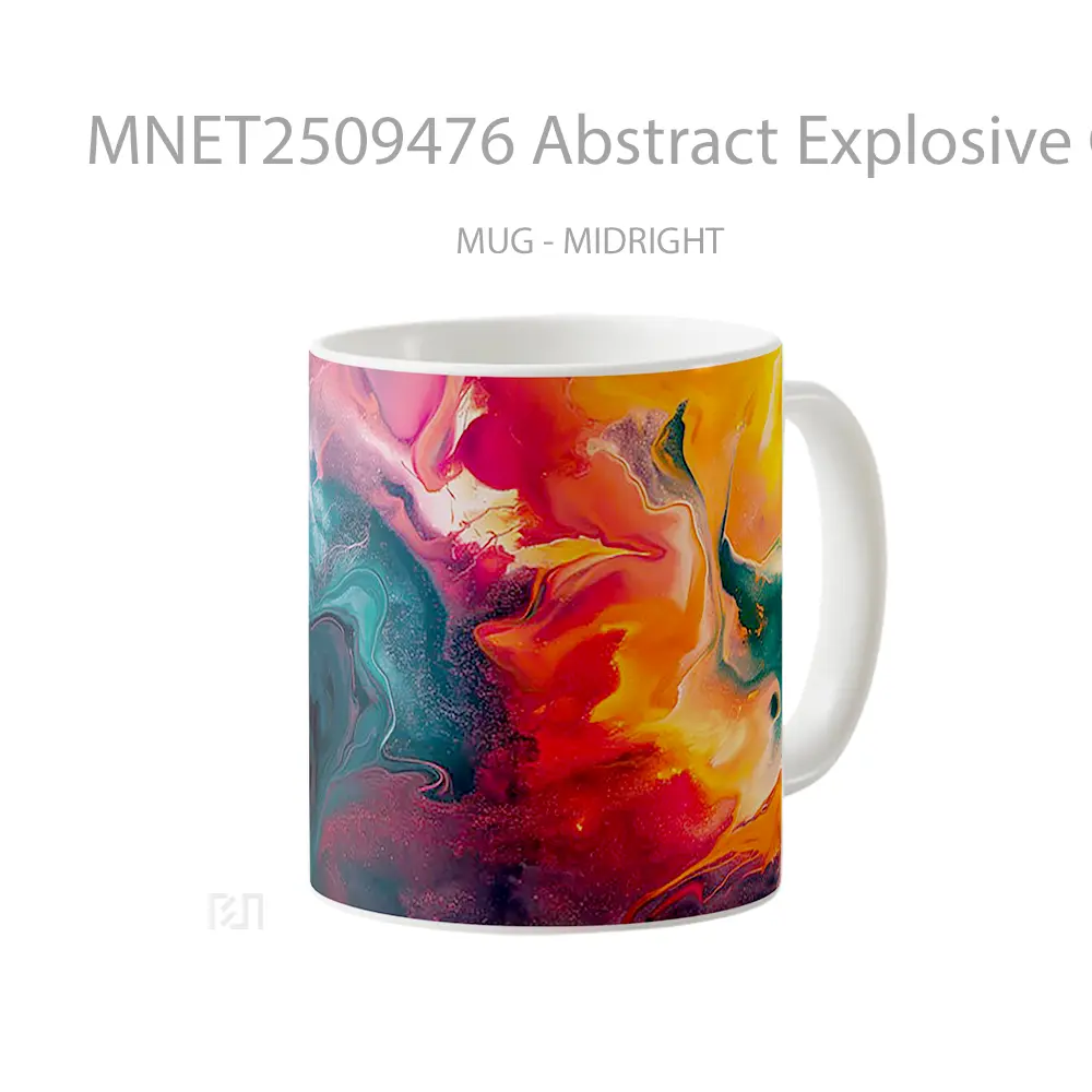 Abstract Explosive Colors Mug MNET2509476 - All-side / Desain