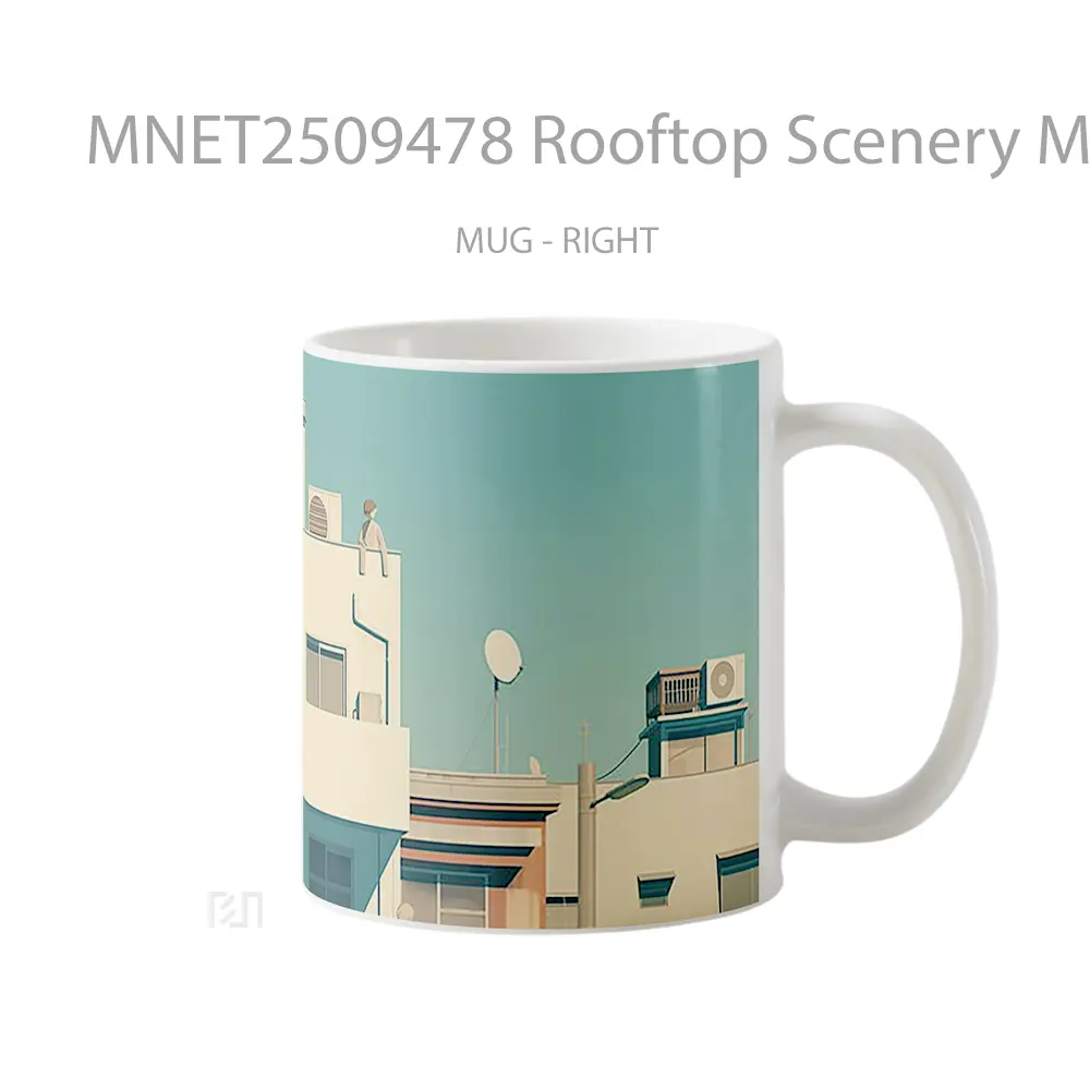 Rooftop Scenery Minimalist Mug MNET2509478