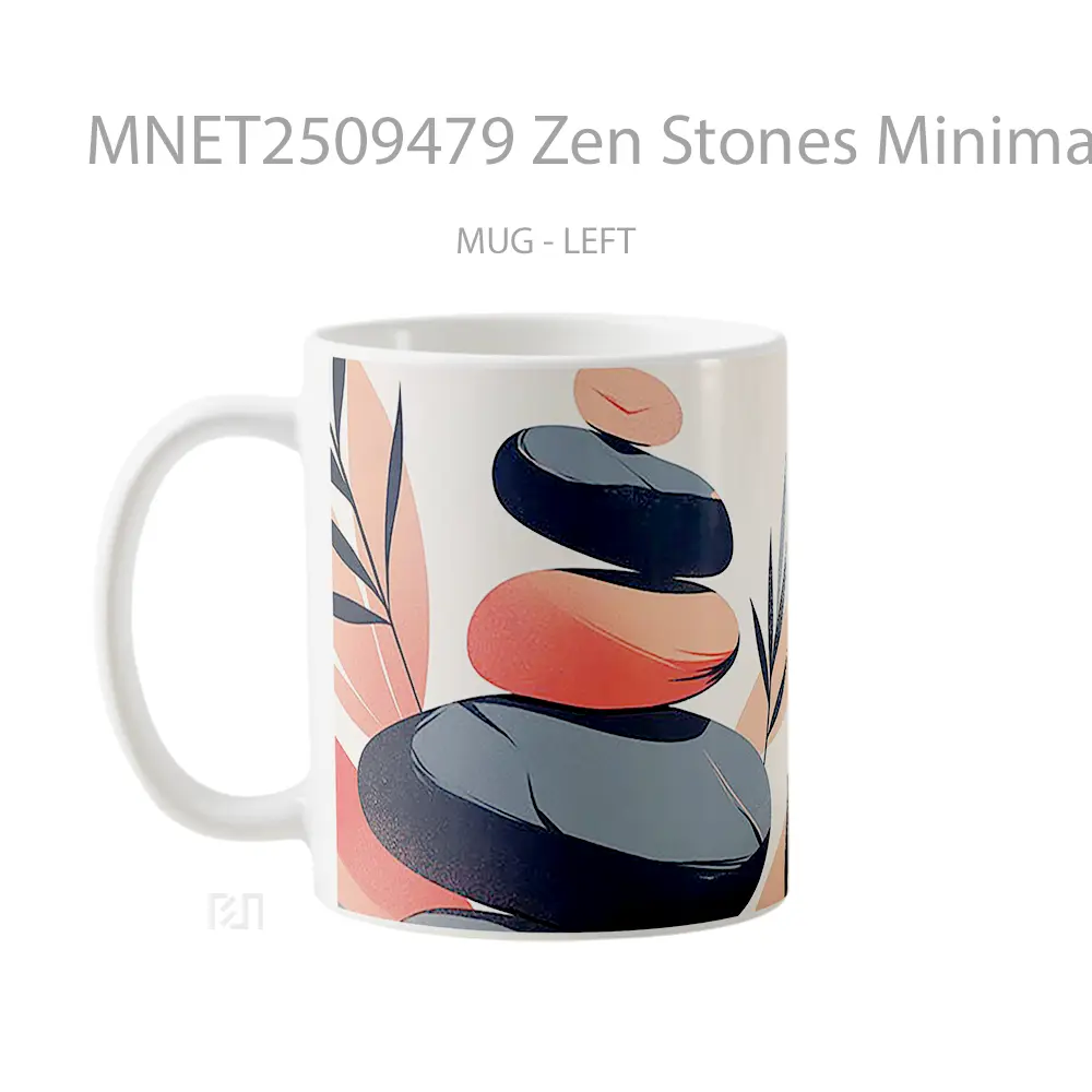 Zen Stones Minimalist Balance Mug MNET2509479 - All-side / Desain