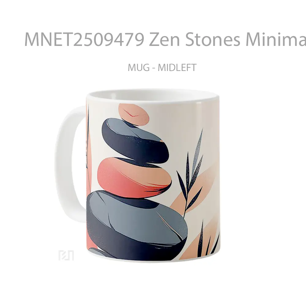 Zen Stones Minimalist Balance Mug MNET2509479 - All-side / Desain
