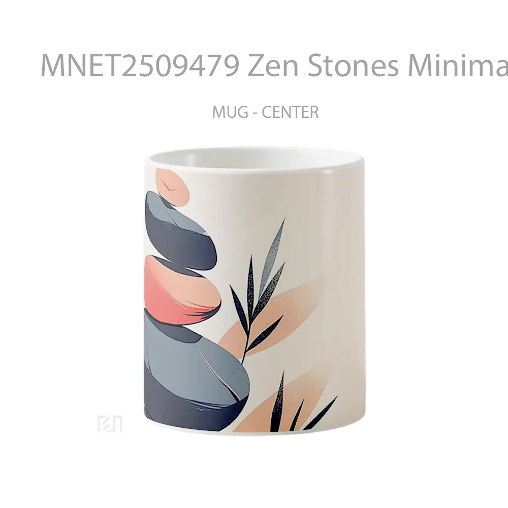Zen Stones Minimalist Balance Mug MNET2509479 - All-side / Desain