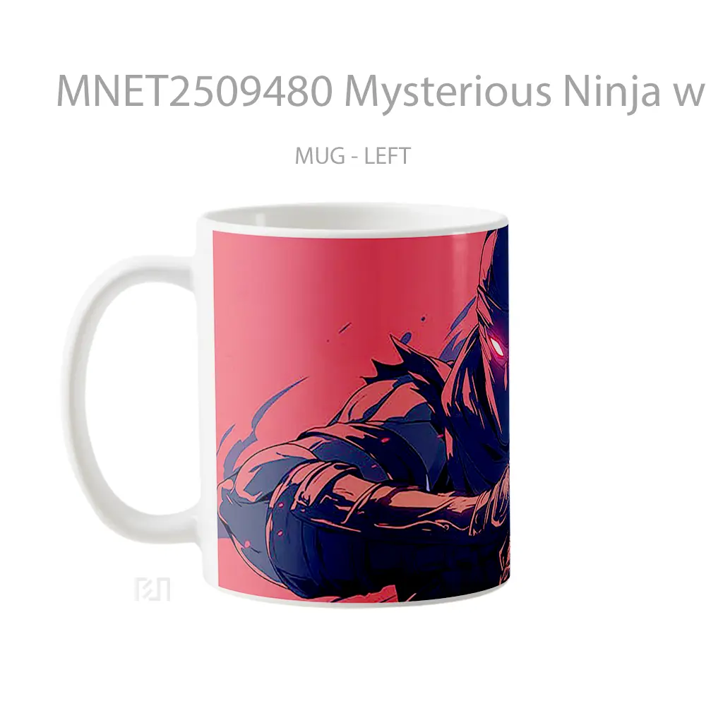 Mysterious Ninja With Red Eyes Mug MNET2509480 - All-side / Desain