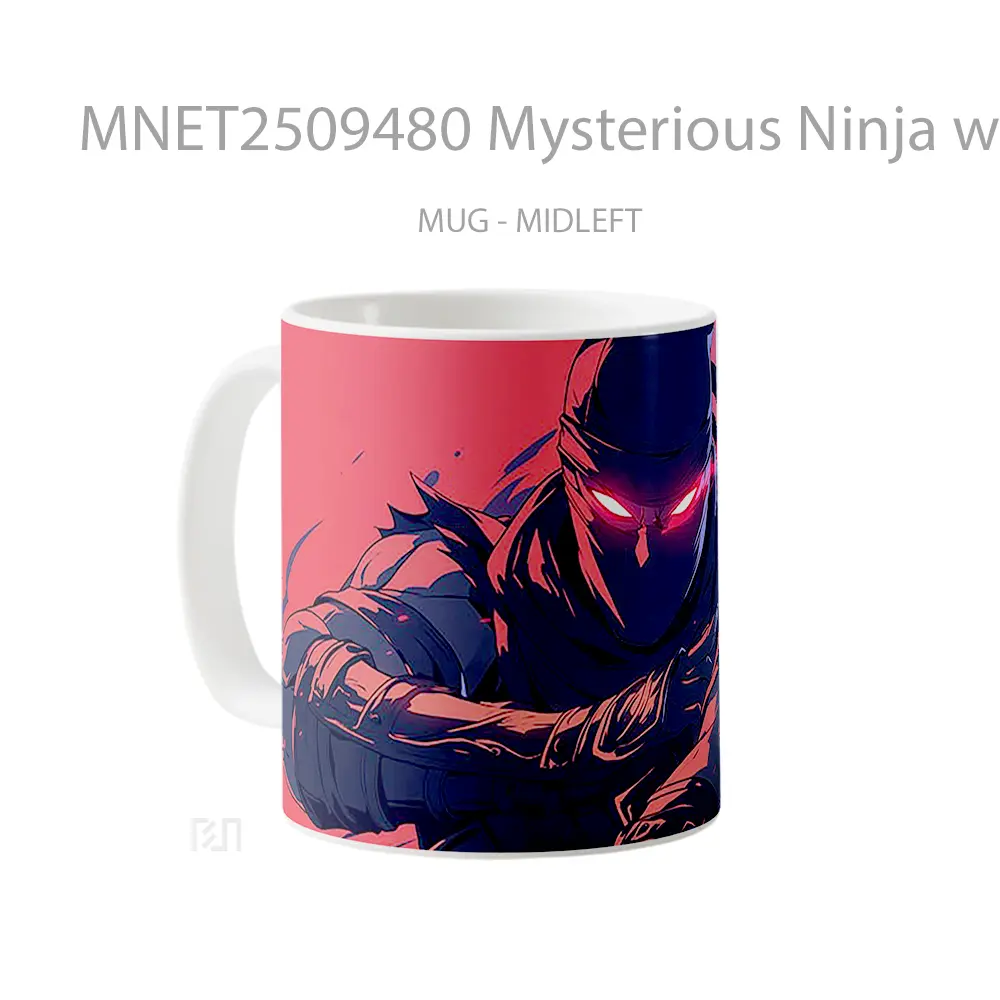 Mysterious Ninja With Red Eyes Mug MNET2509480 - All-side / Desain