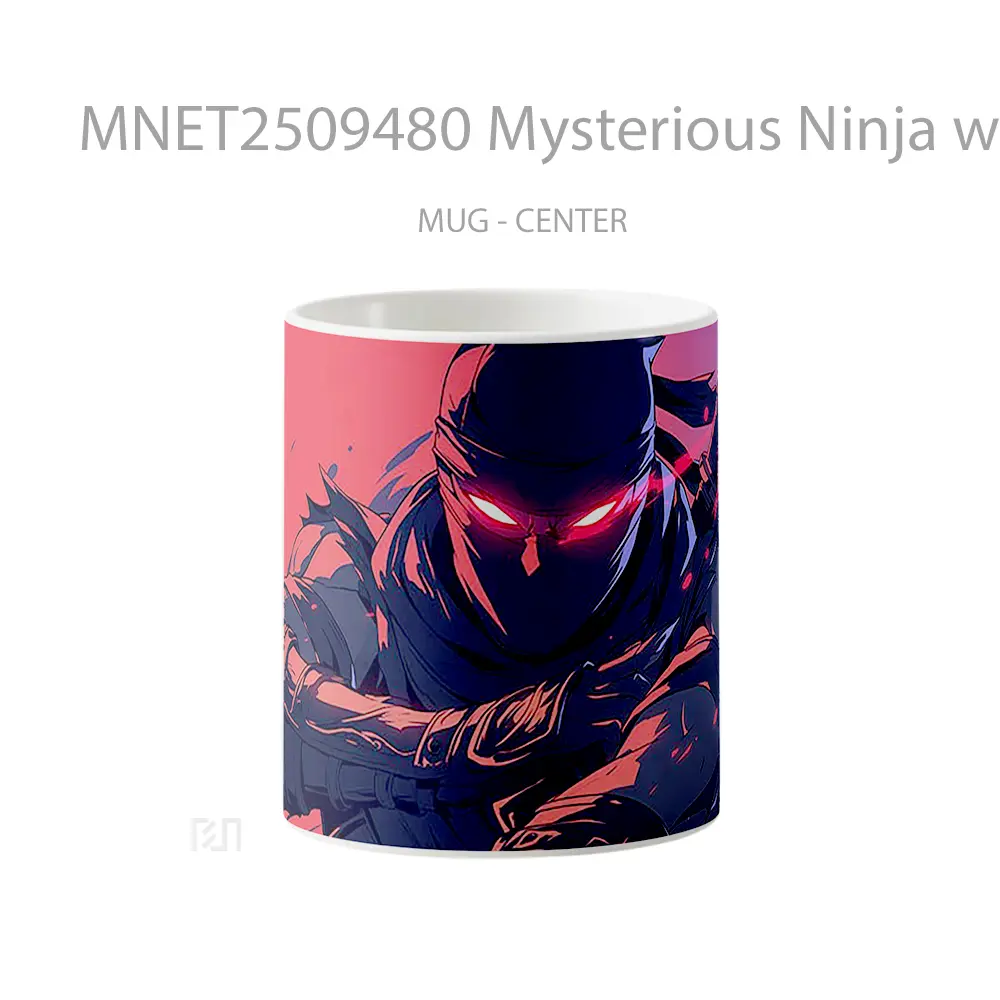 Mysterious Ninja With Red Eyes Mug MNET2509480 - All-side / Desain