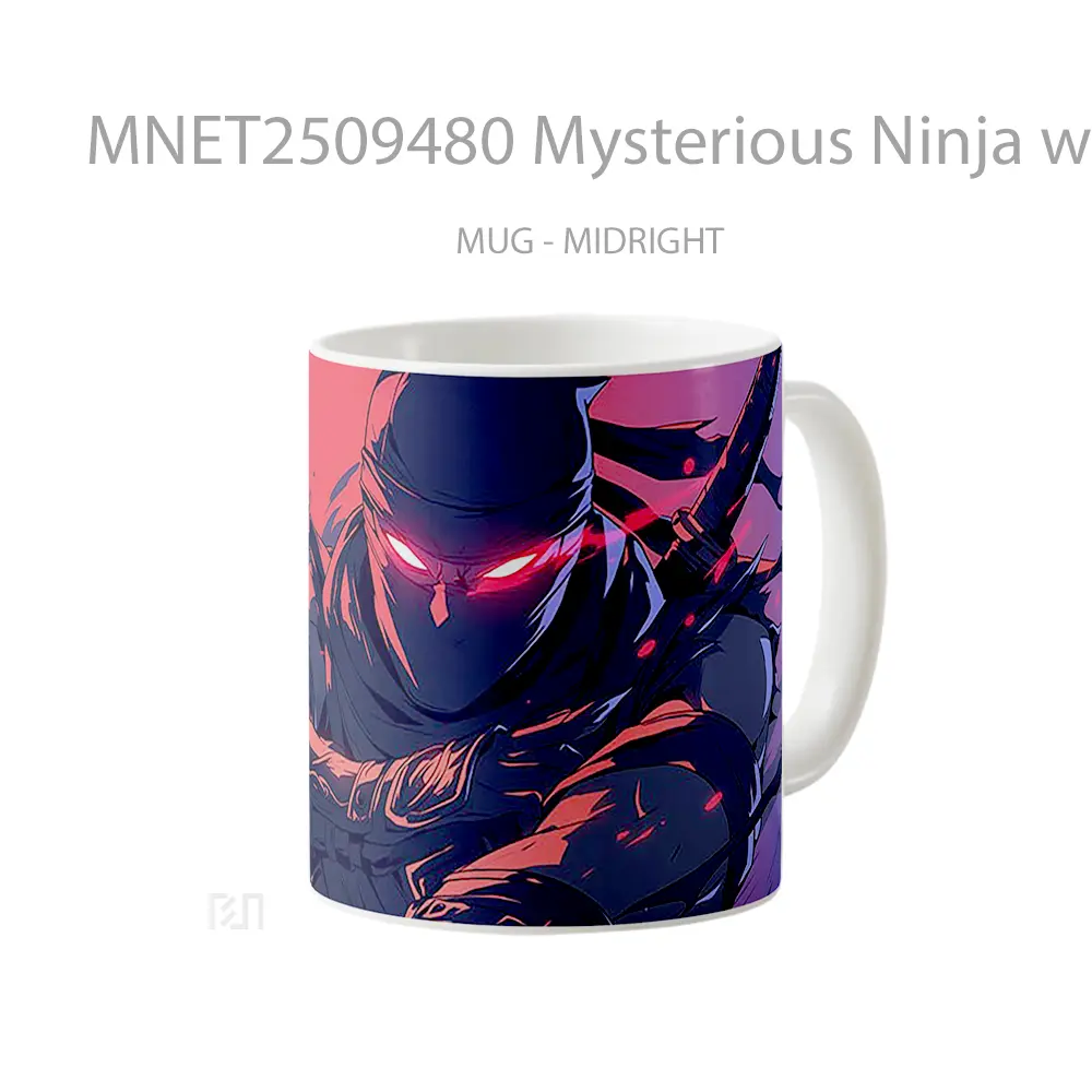 Mysterious Ninja With Red Eyes Mug MNET2509480 - All-side / Desain