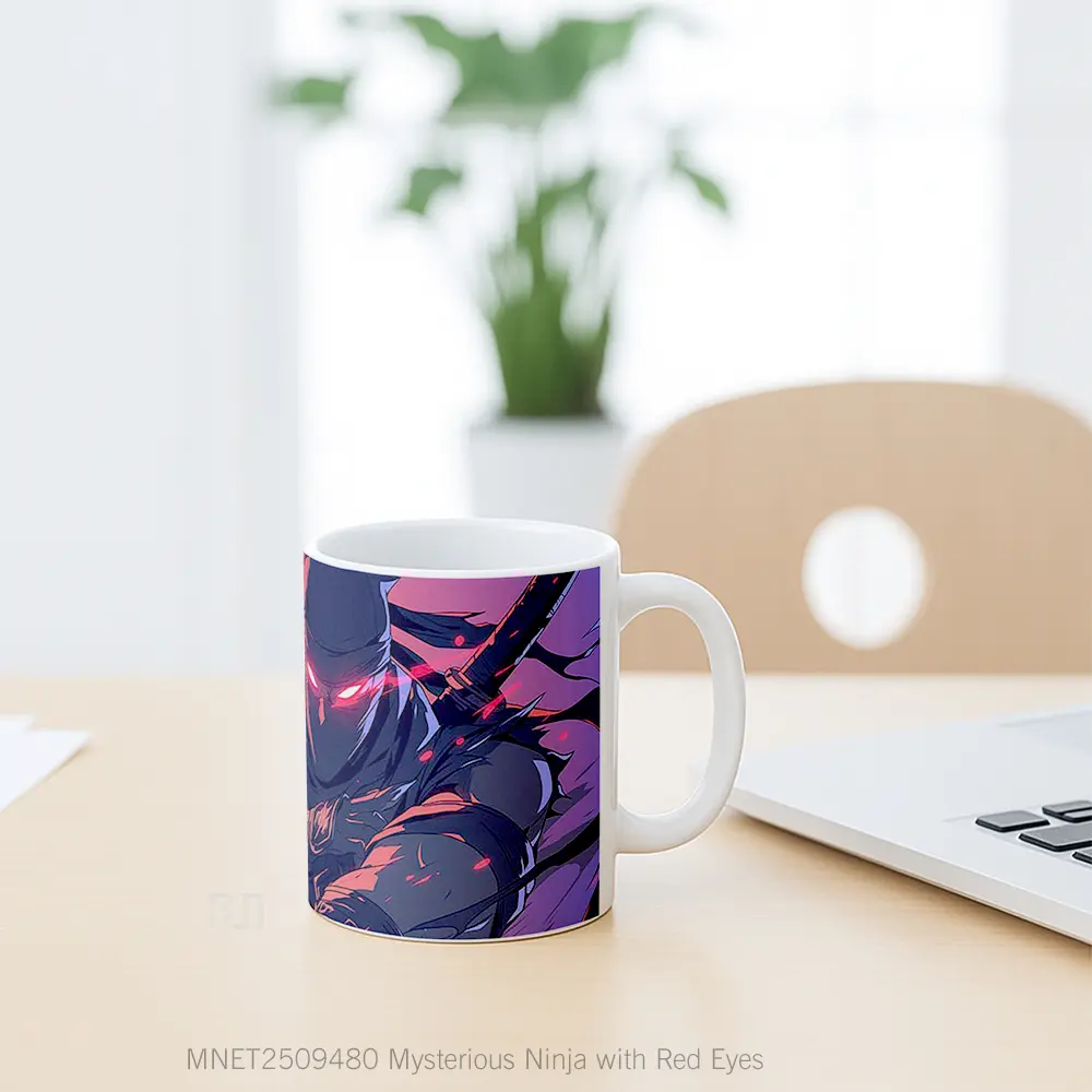 Mysterious Ninja With Red Eyes Mug MNET2509480 - All-side / Desain