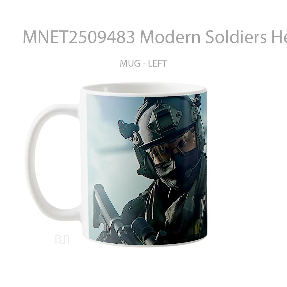 Modern Soldiers Helicopter Action Scene Mug MNET2509483 - All-side / Desain