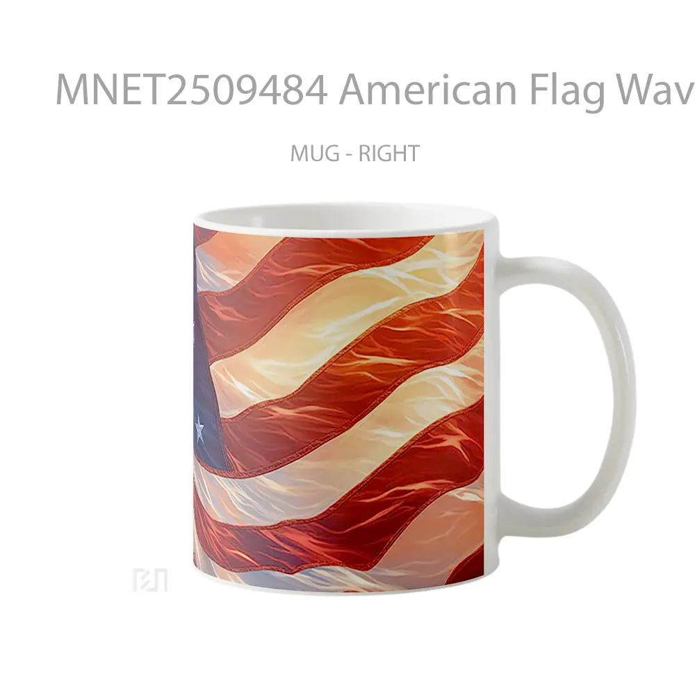 American Flag Waving Patriotic Mug MNET2509484