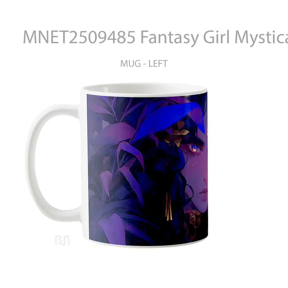 Fantasy Girl Mystical Gaze Mug MNET2509485 - All-side / Desain