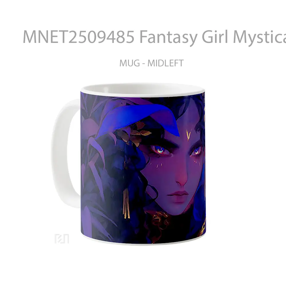 Fantasy Girl Mystical Gaze Mug MNET2509485 - All-side / Desain