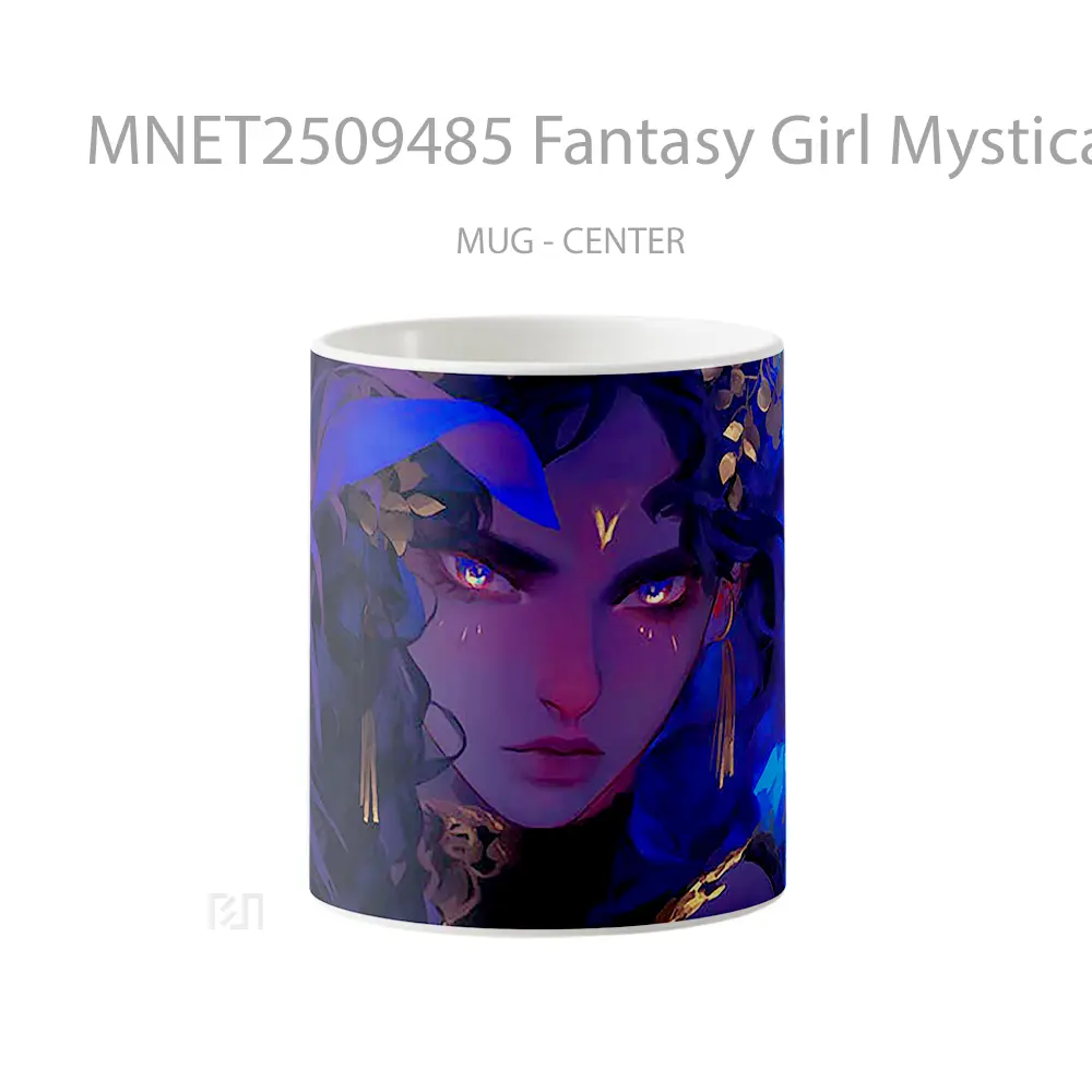 Fantasy Girl Mystical Gaze Mug MNET2509485 - All-side / Desain