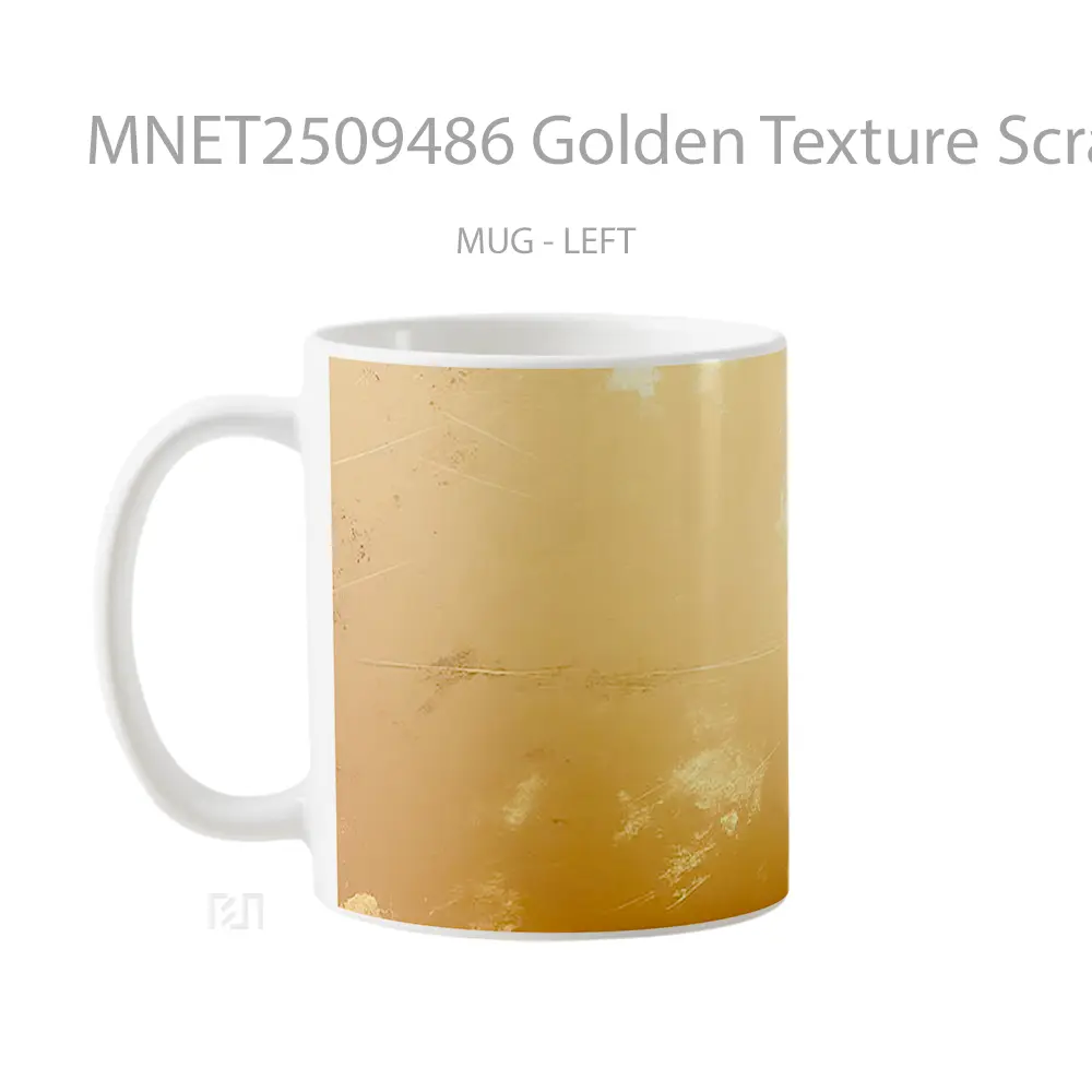 Golden Texture Scratched Surface Mug MNET2509486 - All-side / Desain