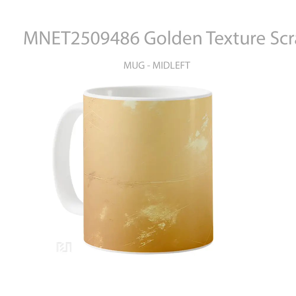 Golden Texture Scratched Surface Mug MNET2509486 - All-side / Desain
