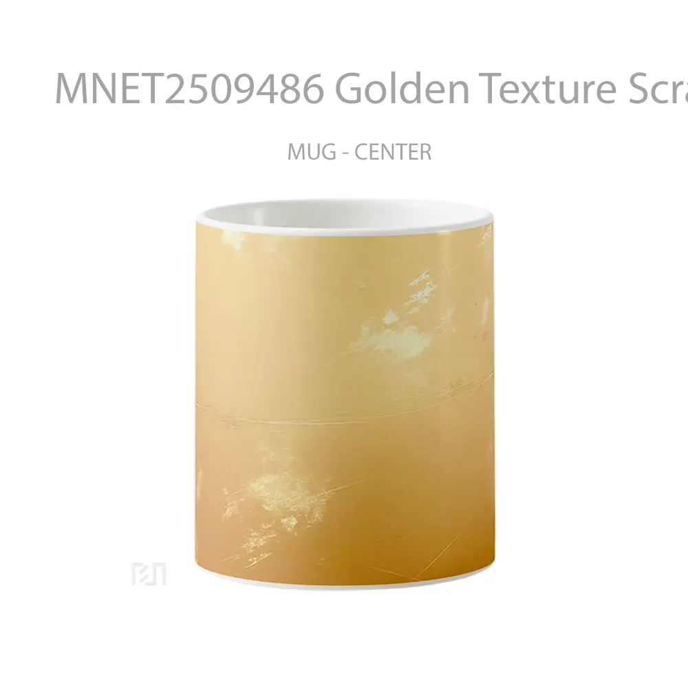 Golden Texture Scratched Surface Mug MNET2509486 - All-side / Desain
