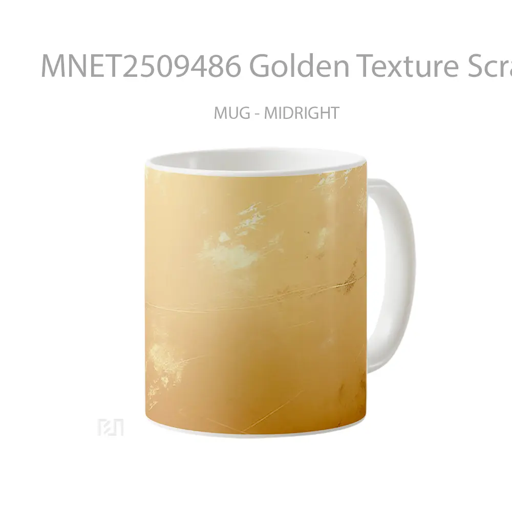 Golden Texture Scratched Surface Mug MNET2509486 - All-side / Desain