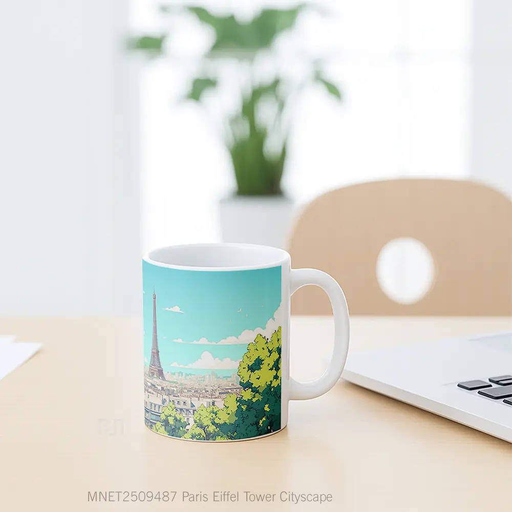 Paris Eiffel Tower Cityscape Mug MNET2509487 - All-side / Desain
