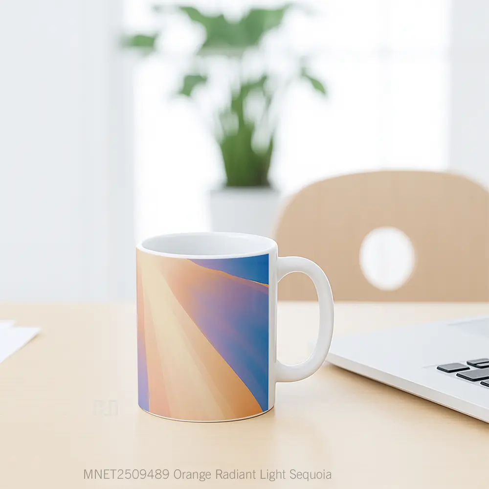 Orange Radiant Light Sequoia Mug MNET2509489 - All-side / Desain